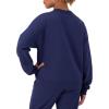 Champion Women’s Sweatshirt, Fleece, Crewneck Sweatshirt, Warm Sweatshirt for Women (Plus Size Available)(Blown Glass Blue Champion Football)