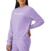 Champion Women’s Sweatshirt, Fleece, Crewneck Sweatshirt, Warm Sweatshirt for Women (Plus Size Available)(Lavish Lavender Script)