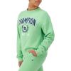 Champion Women’s Sweatshirt, Fleece, Crewneck Sweatshirt, Warm Sweatshirt for Women (Plus Size Available)(Spring Green Champion Athletic Club)
