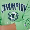 Champion Women’s Sweatshirt, Fleece, Crewneck Sweatshirt, Warm Sweatshirt for Women (Plus Size Available)(Spring Green Champion Athletic Club)