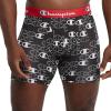 Champion mens Everyday Active Lightweight Stretch Variety Boxer Briefs – 3 Pack(New Ebony/New Ebony With C Logo Print; Silverstone – 3 Pack)