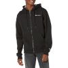 Champion mens Zip-up Hoodie, Comfortable Zip-up Hoodie Sweatshirt for Men (Reg. Or Big & Tall)(Black Small – Small Script Logo)