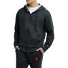 Champion mens Zip-up Hoodie, Comfortable Zip-up Hoodie Sweatshirt for Men (Reg. Or Big & Tall)(Granite Heather – C Logo)