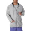 Champion mens Zip-up Hoodie, Comfortable Zip-up Hoodie Sweatshirt for Men (Reg. Or Big & Tall)(Oxford Gray – C Logo)
