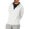 Champion mens Zip-up Hoodie, Comfortable Zip-up Hoodie Sweatshirt for Men (Reg. Or Big & Tall)(White – C Logo)