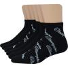 Champion Men’s Ankle Socks (6-Pack)(Black With All Over Script – 6 Pack)