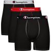 Champion Men’s Everyday Cotton Stretch- 3 Pack(Black – 3 Pack)