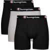 Champion Men’s Everyday Cotton Stretch- 3 Pack(Black/Black/Oxford Grey Heather – 3 Pack)