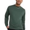 Champion Men’s Fleece Midweight Crewneck Sweatshirt (Reg. Or Big & Tall)(Dark Green C Logo)