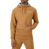 Champion Men’s Fleece Script Logo Hoodie (Reg. Or Big & Tall)(Briefly Brown Small Script)