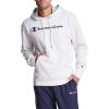 Champion Men’s Fleece Script Logo Hoodie (Reg. Or Big & Tall)(Oatmeal Heather – Classic Script Logo)