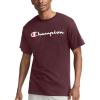 Champion Men’s Heritage Short Sleeve Tee, Men’s T-Shirts, Vintage Shirts, Men’s Tee Shirts, Graphics(Maroon – Classic Script Logo)