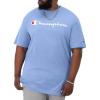 Champion Men’s Heritage Short Sleeve Tee, Men’s T-Shirts, Vintage Shirts, Men’s Tee Shirts, Graphics(Plaster Blue – Classic Script Logo)