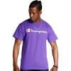Champion Men’s Heritage Short Sleeve Tee, Men’s T-Shirts, Vintage Shirts, Men’s Tee Shirts, Graphics(Purple Pr – Classic Script Logo)