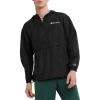 Champion Men’s Jacket, Stadium Full-zip Jacket, Wind Resistant, Water Resistant Jacket for Men(Black Small – Small Script Logo)