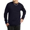 Champion Men’s Long Sleeve T-shirt, Classic T-shirt for Men (Reg. Or Big & Tall)(Navy)