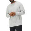 Champion Men’s Long Sleeve T-shirt, Classic T-shirt for Men (Reg. Or Big & Tall)(Oxford Gray)