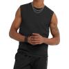 Champion Men’s Muscle Tank, Classic Graphic Muscle Tee, Sleeveless T-shirt for Men (Reg. Or Big & Tall)(Black – C Logo)