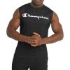 Champion Men’s Muscle Tank, Classic Graphic Muscle Tee, Sleeveless T-shirt for Men (Reg. Or Big & Tall)(Black – Classic Script Logo)