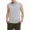 Champion Men’s Muscle Tank, Classic Graphic Muscle Tee, Sleeveless T-shirt for Men (Reg. Or Big & Tall)(Oxford Gray – C Logo)
