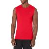 Champion Men’s Muscle Tank, Classic Graphic Muscle Tee, Sleeveless T-shirt for Men (Reg. Or Big & Tall)(Scarlet)