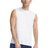 Champion Men’s Muscle Tank, Classic Graphic Muscle Tee, Sleeveless T-shirt for Men (Reg. Or Big & Tall)(White – C Logo)