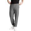 Champion Men’s Pants, Everyday Cotton, Lightweight Lounge, Knit Pants for Men (Reg. Or Big & Tall)(Granite Heather – C Patch Logo)