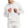 Champion Men’s Pullover Fleece Hoodie, Midweight, C Logo (Reg. Or Big & Tall)(White)
