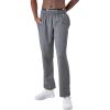 Champion Men’s Sweatpants, Fleece, Open-bottom Sweatpants for Men (Reg. Or Big & Tall)(Granite Heather – C Patch Logo)