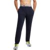 Champion Men’s Sweatpants, Fleece, Open-bottom Sweatpants for Men (Reg. Or Big & Tall)(Navy – C Logo)