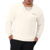 Champion Men’s Sweatshirt, Fleece Midweight Crewneck Sweatshirt (Reg. Or Big & Tall)(Natural Small Script)