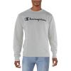 Champion Men’s Sweatshirt, Fleece Midweight Crewneck Sweatshirt (Reg. Or Big & Tall)(Oatmeal Heather Script)