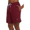 Champion Mens Swim Trunks with Mesh Liner, 7″ Inseam Quick Drying Mens Bathing Suit, Board Shorts for Swimming and Beach(Burgundy/Logo)