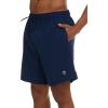 Champion Mens Swim Trunks with Mesh Liner, 7″ Inseam Quick Drying Mens Bathing Suit, Board Shorts for Swimming and Beach(Navy)