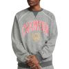 Champion Men’s Yearbook Raglan Crewneck Sweatshirt, Crest(Nine Iron Heather)
