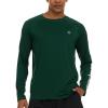 Champion Rash Guard for Men, Long Sleeve Mens Swim Shirt for Fishing Hiking UPF+ 50 SPF Sun UV Protection, Quick Dry(Green)