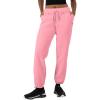 Champion Womens Cinched-Bottom Fleece Sweatpants, Oversized Fit, Midweight(Marzipan Pink)