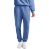 Champion Womens Cinched-Bottom Fleece Sweatpants, Oversized Fit, Midweight(Pewter Blue)