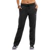 Champion Womens Comfortable Fleece Lounge Pants, 31“(Black)