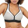 Champion Women’s Curvy Sports Bra Textured(Oxford Grey Heather/White/Black)