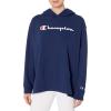 Champion Women’s Pullover Fleece Hoodie, Loose Fit, Midweight, Script Logo(Athletic Navy-champion Script)