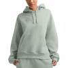 Champion Women’s Pullover Fleece Hoodie, Loose Fit, Midweight, Script Logo(Clever Sage – Embroidered Script Logo)