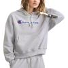 Champion Women’s Pullover Fleece Hoodie, Loose Fit, Midweight, Script Logo(Oxford Gray – Classic Script Logo)