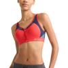 Champion Women’s Sports Bra, Motion Control Zip High-impact Sports Bra, Wirefree Bra for Women(Red Flame)