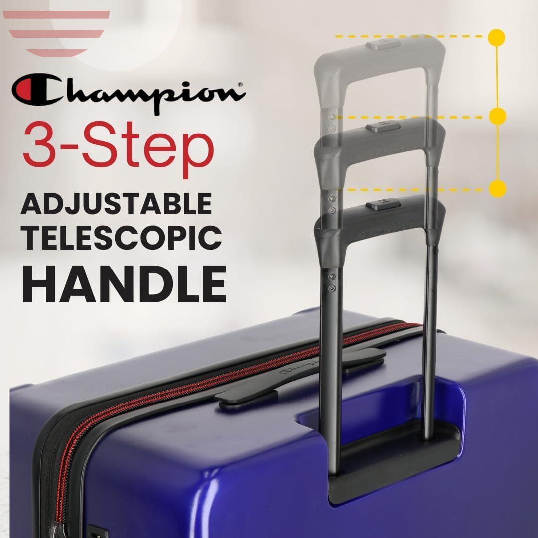 imageChampion 3Piece Luggage Set 21 25 29 Hardshell Suitcases with 8 Spinner Wheels Expandable CarryOn ampamp Checked Luggage Durable ABS Material Travel Bags With TSA Lock AstralAstral