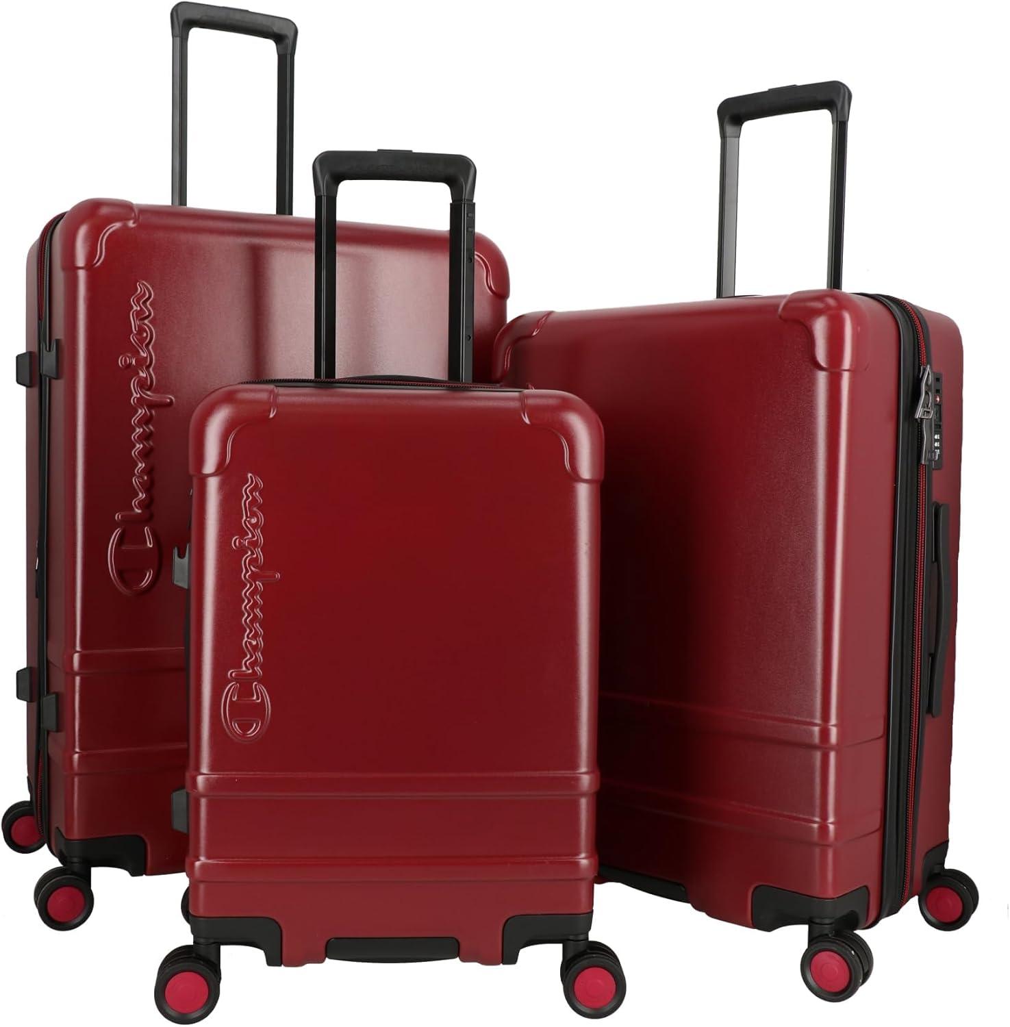 imageChampion 3Piece Luggage Set 21 25 29 Hardshell Suitcases with 8 Spinner Wheels Expandable CarryOn ampamp Checked Luggage Durable ABS Material Travel Bags With TSA Lock AstralTawny