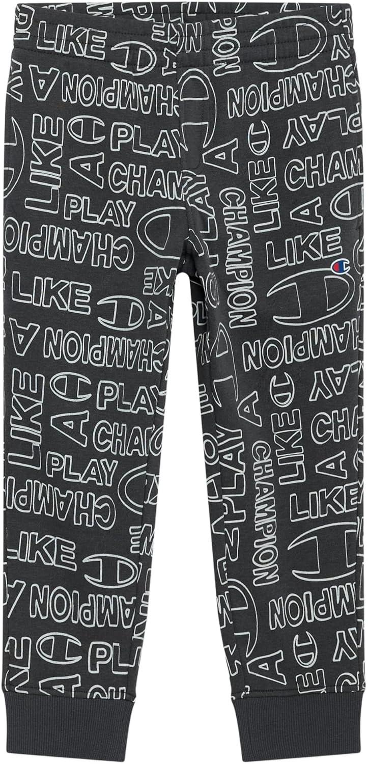 imageChampion Boys Jogger Set Fleece Hoodie and Sweatpants TracksuitIron