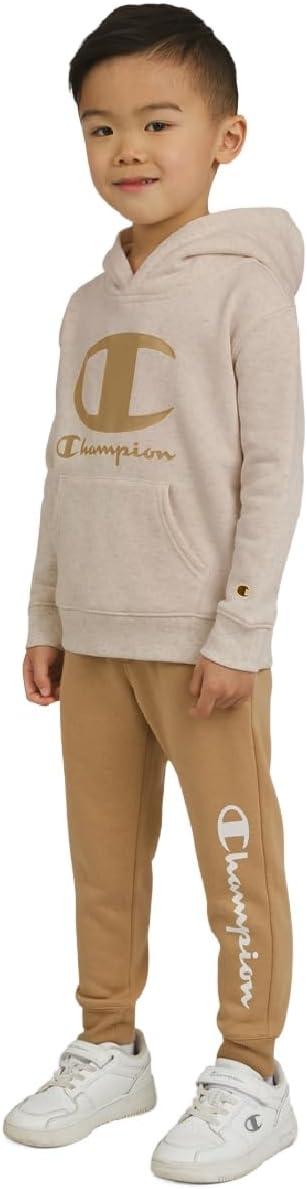 imageChampion Boys Jogger Set Fleece Hoodie and Sweatpants TracksuitKhaki