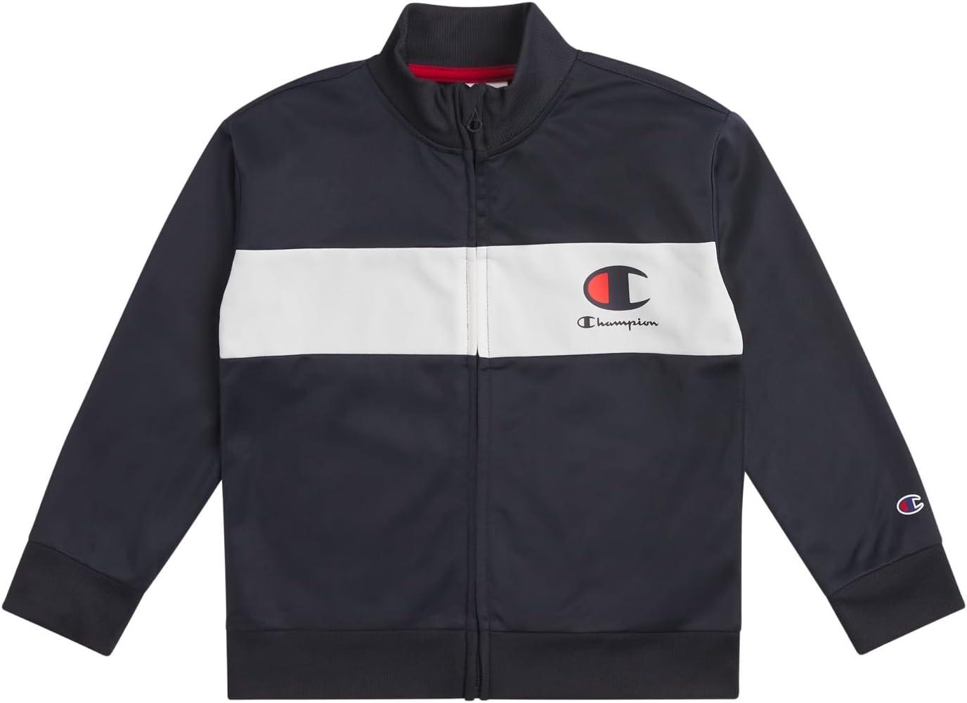 imageChampion Boys Jogger Set Fleece Hoodie and Sweatpants TracksuitNavy Red