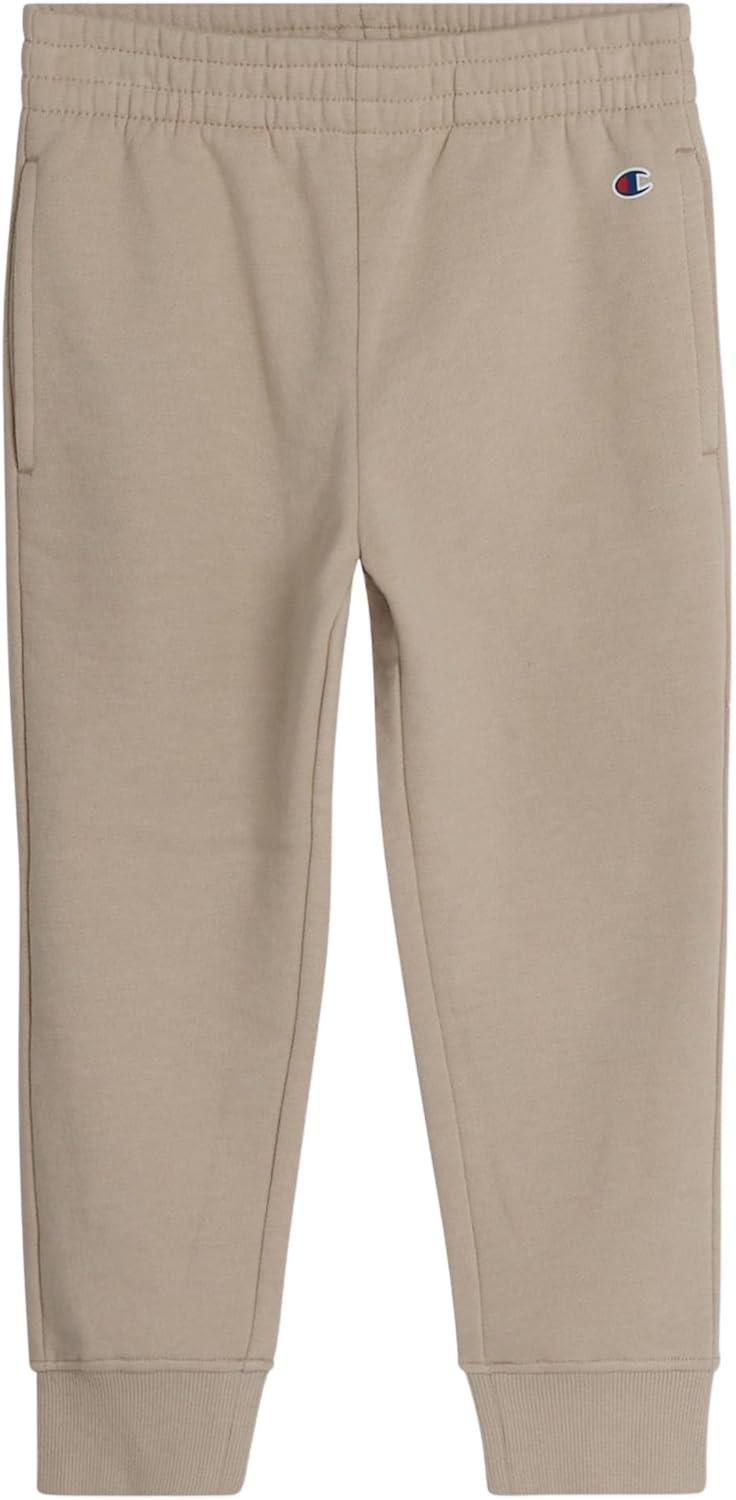 imageChampion Boys Jogger Set Fleece Hoodie and Sweatpants TracksuitSand Khaki